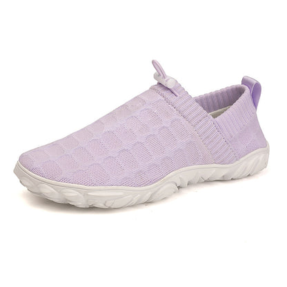 Outdoor Versatile Barefoot Breathable Sweat-Absorbent Fly-Knit Sports Shoes for Men and Women, Running Exercise, Daily Walking Fitness Wide-Toe Shoes
